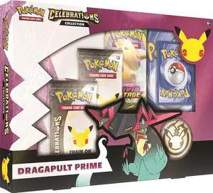Pokmon | Celebrations Collection Dragapult Prime | Card Game | Ages 6+ | 2 Players | 10+ Minutes Playing Time