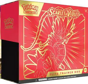 Pokmon TCG: Scarlet & Violet Elite Trainer Box - Koraidon Red (1 Full Art Promo Card, 9 Boosters and Premium Accessories)
