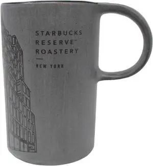Starbucks Reserve Roastery New York Ceramic 10OZ Mug, Cement Grey
