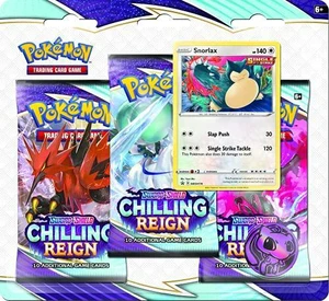 Pokmon TCG: Sword & Shield Chilling Reign Three-Booster Blister Pokmon TCG: Sword & Shield Chilling Reign Three-Booster Blister