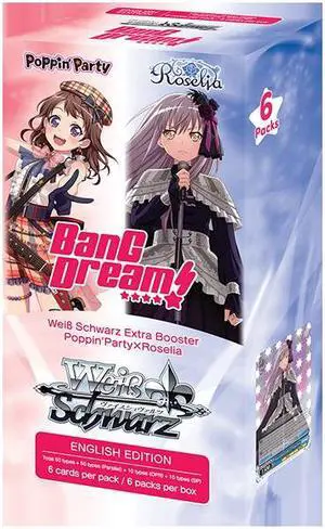 Weiss Schwarz: Poppin' Party X Roselia Extra Booster Box (6 Packs)