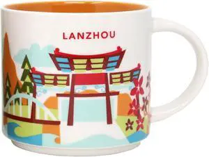 Starbucks You Are Here Series Lanzhou Ceramic Mug, 14 Oz