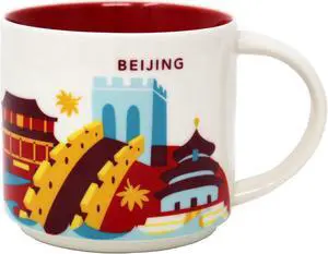 Starbucks You Are Here Series Beijing Ceramic Mug, 14 Oz