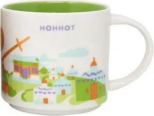 Starbucks You Are Here Series Hohhot Ceramic Mug, 14 Oz
