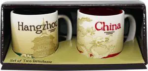 Starbucks Global Icon Series Hangzhou and China Demitasse Mugs, 3 Oz (Set of 2)