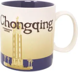 Starbucks Global Icon Series Chongqing Ceramic Mug, 16 Oz