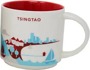 Starbucks You Are Here Series Tsingtao Ceramic Mug, 14 Oz