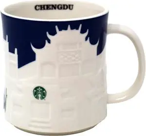 Starbucks Collector Relief Series Chengdu Ceramic Mug, 16 Oz