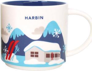 Starbucks You Are Here Series Harbin Ceramic Mug, 14 Oz