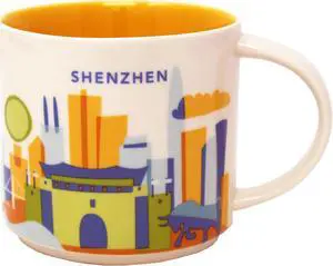 Starbuck You Are Here Series Shenzhen Ceramic Mug, 14 Oz