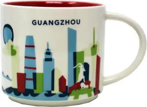 Starbucks You Are Here Series Guangzhou Ceramic Mug, 14 Oz