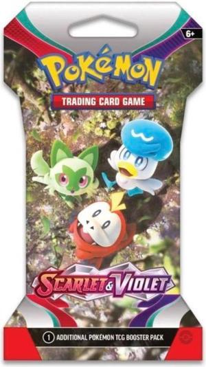 Pokemon Scarlet & Violet Sleeved Booster | Sprigatito, Fuecoco and Quaxly