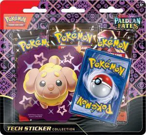 Pokemon Scarlet & Violet Paldean Fates Tech Sticker Collection | Shiny Fidough
