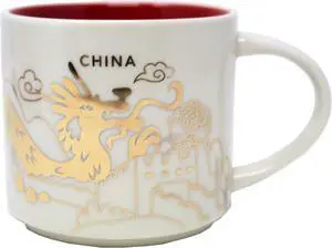 Starbucks You Are Here Series China Ceramic Mug, 14 Oz