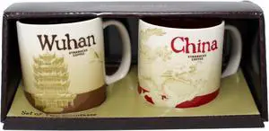 Starbucks Global Icon Series Wuhan and China Demitasse Mugs, 3 Oz. (Set of 2)
