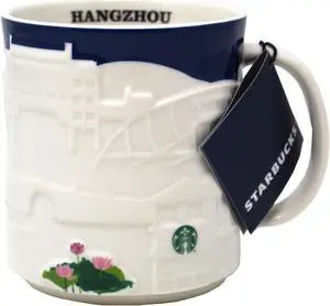 Starbucks Collector Relief Series Hangzhou Ceramic Mug, 16 Oz