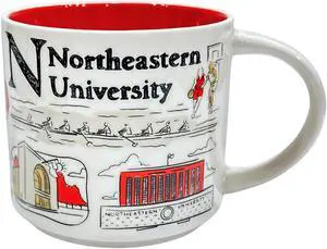 Starbucks Been There Series Campus Collection Northeastern University Ceramic Coffee Mug, 14 Oz