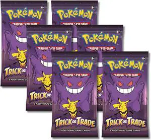 Pokemon 2023 Trick or Trade Gengar & Pikachu | 6 Mini Booster Packs
