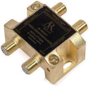 Acoustic Research 3-Way Coaxial Video Splitter 2.5 GHz 75 ohm AC443