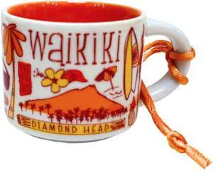 Starbucks Been There Series Waikiki Ceramic Demitasse Ornament, 2 Oz