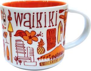 Starbucks Been There Series Waikiki Ceramic Mug, 14 Oz