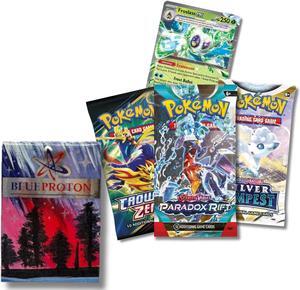 Exclusive Ultra Triple Booster Bundle | Includes 3 Booster Packs | 1 Bonus Ultra Rare | BlueProton Deck Box compatible with trading cards