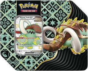 Pokemon Scarlet & Violet Paldean Fates Tin | Shiny Great Tusk ex