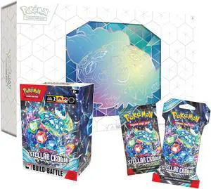 Pokemon TCG: All Terapagos Bundle - Ultra Premium Collection with Build & Battle Box, Sleeved Pack and Booster Pack