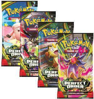 Pokemon ME3 Perfect Order Art Set | 4 Booster Packs (One of Each Artwork) Pokemon ME3 Perfect Order Art Set | 4 Booster Packs (One of Each Artwork)