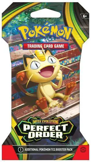 Pokemon ME3 Perfect Order Sleeved Booster Pack | Meowth ex Pokemon ME3 Perfect Order Sleeved Booster Pack | Meowth ex