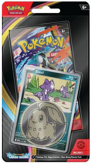 Pokemon ME4 Mega Evolution Chaos Rising Checklane Blister | Toxel Pokemon ME4 Mega Evolution Chaos Rising Checklane Blister | Toxel