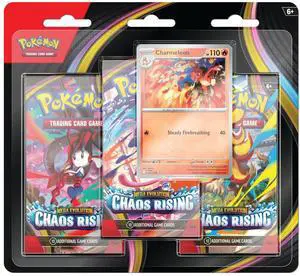 Pokemon ME4 Mega Evolution Chaos Rising 3-Pack Blister | Charmeleon Pokemon ME4 Mega Evolution Chaos Rising 3-Pack Blister | Charmeleon