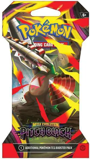 Pokemon ME5 Mega Evolution Pitch Black Sleeved Booster Pack | Mega Excadrill ex Pokemon ME5 Mega Evolution Pitch Black Sleeved Booster Pack | Mega Excadrill ex
