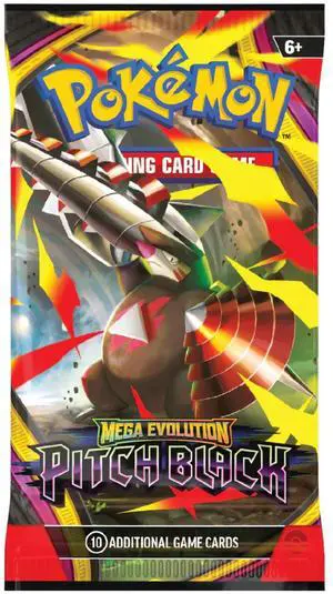 Pokemon ME5 Mega Evolution Pitch Black Booster Pack | Mega Excadrill ex Pokemon ME5 Mega Evolution Pitch Black Booster Pack | Mega Excadrill ex