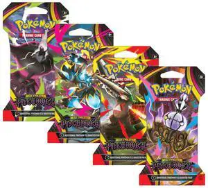 Pokemon ME5 Mega Evolution Pitch Black Art Set | 4 Sleeved Booster Packs (One of Each Artwork) Pokemon ME5 Mega Evolution Pitch Black Art Set | 4 Sleeved Booster Packs (One of Each Artwork)