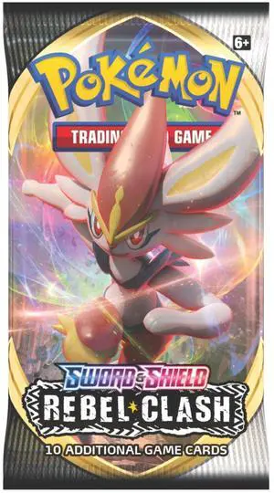 Pokemon SS2 Sword & Shield Rebel Clash Booster Pack | Cinderace Pokemon SS2 Sword & Shield Rebel Clash Booster Pack | Cinderace