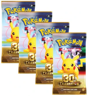 Pokemon 30th Celebration Set | 4 Booster Packs Pokemon 30th Celebration Set | 4 Booster Packs