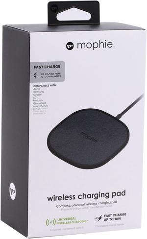 mophie Wireless 10W Charging Pad - Made for Apple Airpods, iPhone 11 Pro Max/XS Max, iPhone 11 Pro/XS, iPhone 11 / XR and Other Qi-Enabled Devices - Black
