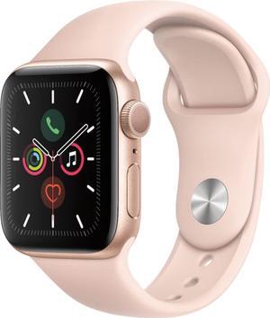 Apple Watch Series 5 GPS w/ 40MM Gold Aluminum Case & Pink Sand Sport Band