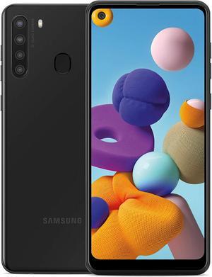 Samsung Galaxy A21 Factory Unlocked Android Cell Phone, US Version Smartphone, 32GB Storage, Long-Lasting Battery, 6.5" Infinity Display, Quad Camera, Black