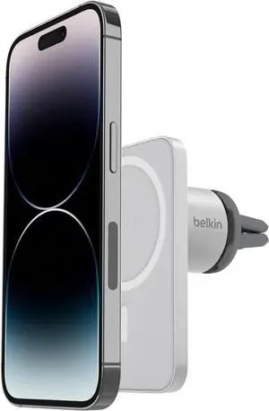 Belkin MagSafe Vent Mount Pro MagSafe iPhone Mount For Car - Silver