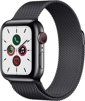 Apple Watch Series 5 GPS+LTE 40mm Space Black Stainless Steel Case Milanese Loop