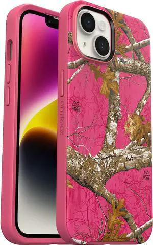 OtterBox SYMMETRY SERIES+  MagSafe Case for iPhone 14 - Realtree Flamingo Pink
