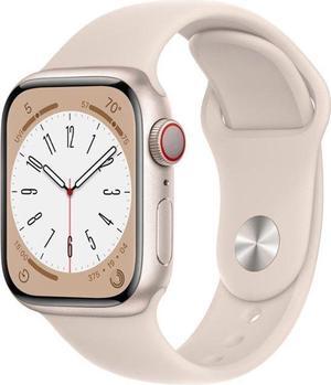 Apple Watch Series 8 GPS + LTE 45MM Starlight Aluminum Case Starlight Sport Band