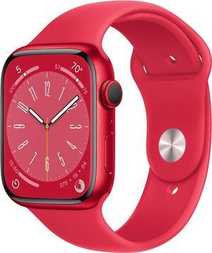 Apple Watch Series 8 (GPS + LTE) 45MM Red Aluminum Case & Red Sport Band