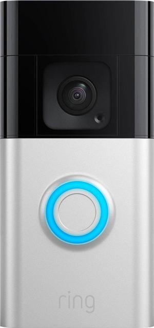 Ring Battery Doorbell Plus Smart Doorbell w/Head to Toe View - Satin Nickel