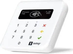 SumUp Plus Card Reader - NFC RFID Credit Card Reader - White