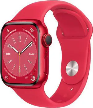 Apple Watch Series 8 (GPS + LTE) 41MM Red Aluminum Case Red Sport Band