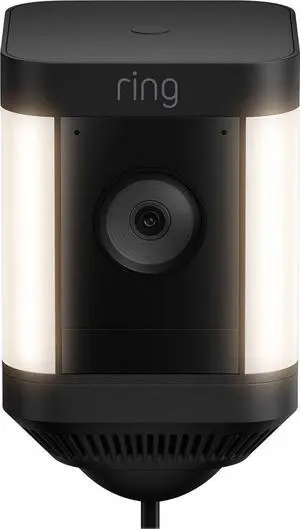 Ring Spotlight Cam Plus Outdoor/Indoor 1080p Plug-In Camera - Black