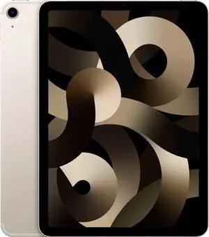 2022 Apple iPad Air 5 10.9" Display 64GB Storage WiFi + Unlocked Cellular MM6V3LL/A - Starlight